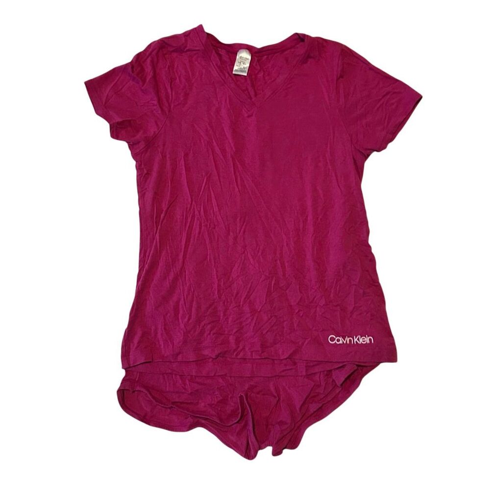 Women’s Calvin Klein Purple  Pajama Short Set Size S